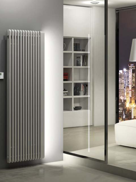 electric radiator, coloured radiator, grey electric radiator