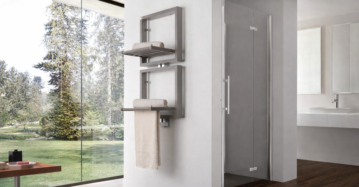 folding heated towel rail