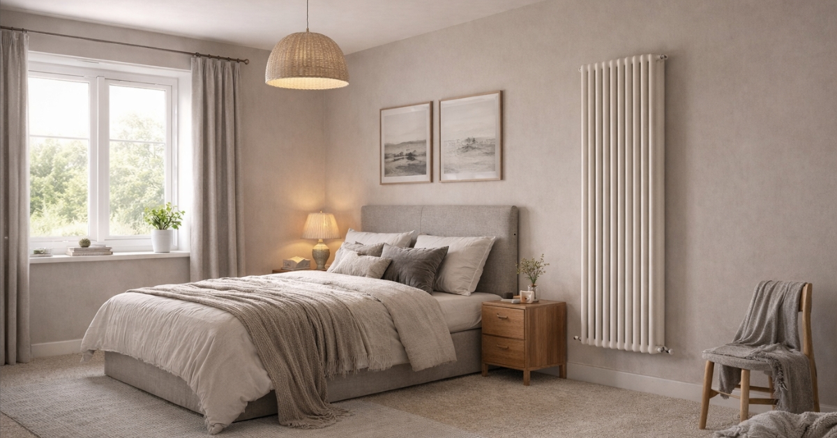modern radiator bedroom