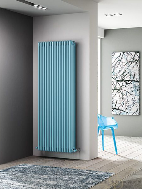 designer radiators, low temperature radiators, blue radiators