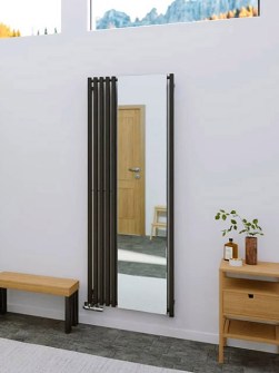 anthracite radiators, cloak room radiators, mirror radiators
