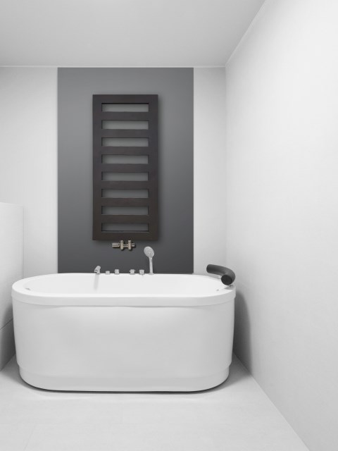 stylish bathroom radiators, modern bathroom radiator, bathroom radiators, towel rail, towel rails, black towel rail